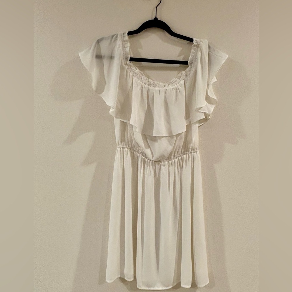 Express White Midi Dress